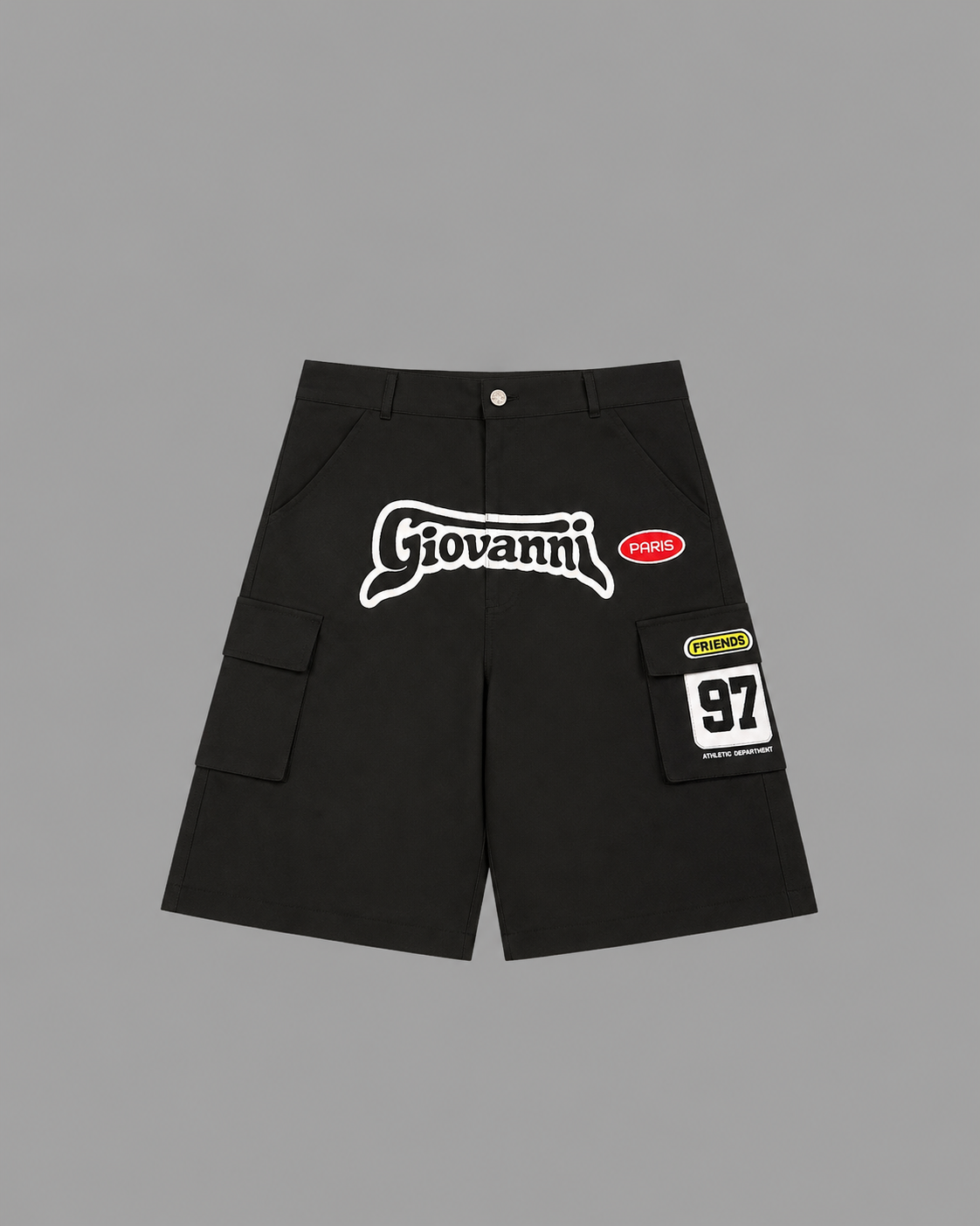 Black F Cargo Jorts