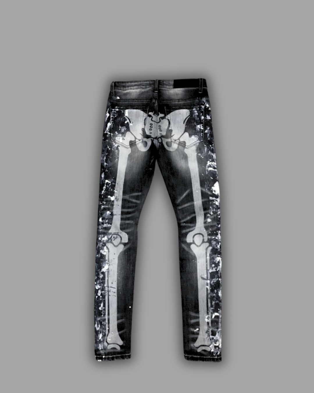 V2 Black Skull Denim