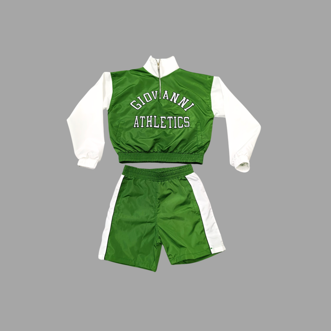 Giovanni Athletics Short Set In Green