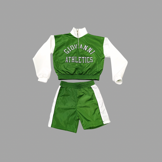 Giovanni Athletics Short Set In Green