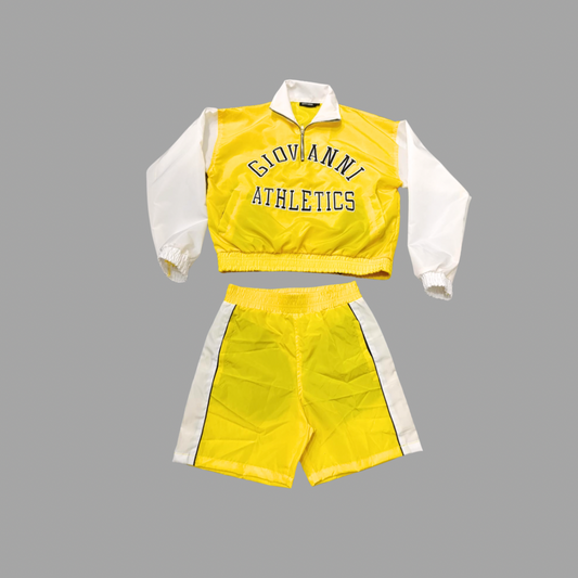 Giovanni Athletics Short Set In Yellow